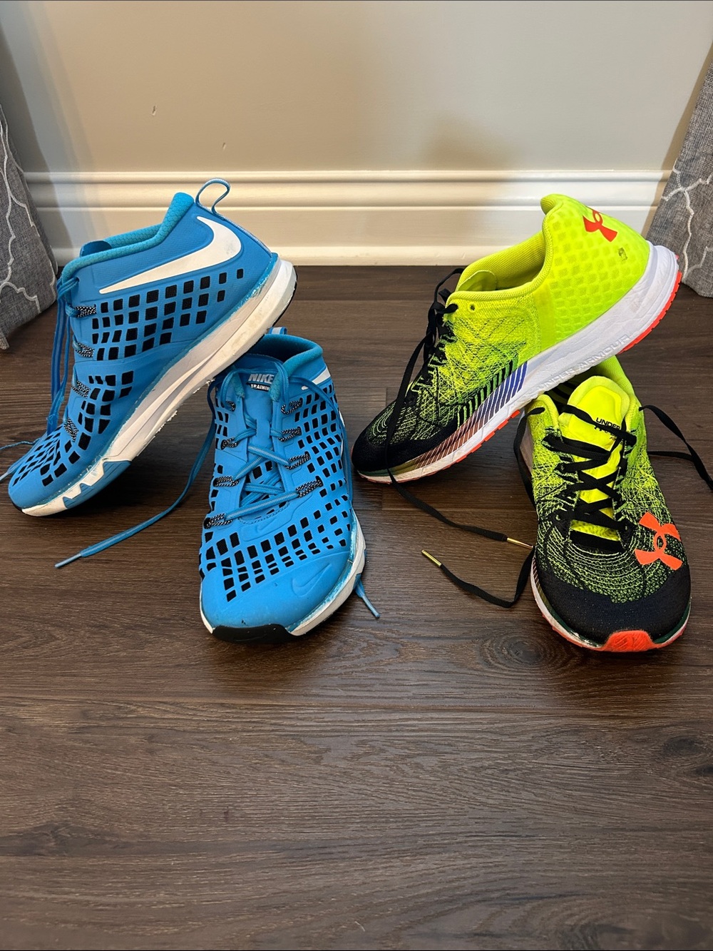 Men’s Shoes Nike and UA size 10